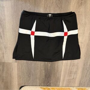 Black and Red Women's Tennis Skort